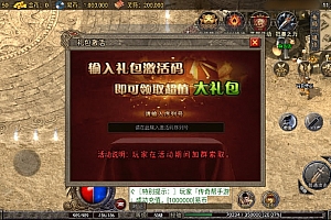 玩家使用激活码领取礼包自定义Npc脚本